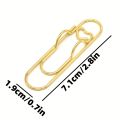 3pcs/Set Multi-functional Metal Paper Clips with Pen Holder Binder Clips School Office Learning Supplies Stationery.