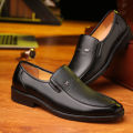 Leather Shoes Men's Business Shoes Luxury Brand Loafers Dress Moccasins Breathable Slip on Black Driving Shoes Male Formal Shoes.