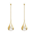 Round Broken Shell Earrings Simple Quality of advanced Earrings For Women Korean Fashion Jewelry Design Personalized Earrings.