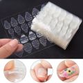 24 Pcs Double-Side Nail Adhesive Tabs Nail Jelly Double-Sided Adhesive Nail Glue Stickers 1 Sheets for Women Professional Design. 