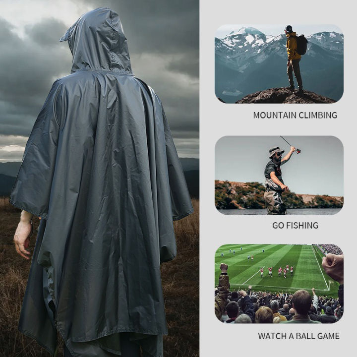 3%20In%201%20Outdoor%20%20Raincoat%20Hooded%20Sleeve%20Waterproof%20Rain%20Poncho%20Motorcycle%20Rain%20Cover%20Camping%20Hiking%20Travel%20Rainwear%20Tent%20-%20Image%203