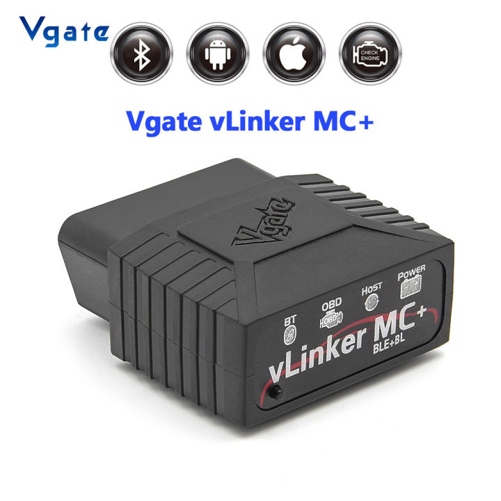 Vgate VLinker MC+ ELM327 V2.2 Bluetooth 4.0 For BimmerCode For FORScan OBD2 Diagnostic Scanner MS-CAN SW-CAN For iOS Android