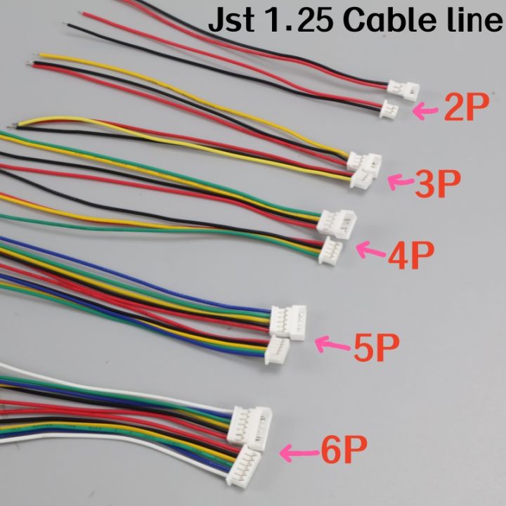 10pcs%20100mm%20Mini%20Micro%20JST%20Connector%20Set%201.25mm%20Cable%20with%202/3/4/5/6%20Pin%20Male%20Female%20Plug%202P/3P/4P/5P%20for%20Electronic%20Components%20-%20Image%203