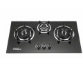 Glass top Gas cooker 3 burner Gas Hob Osaka National. 