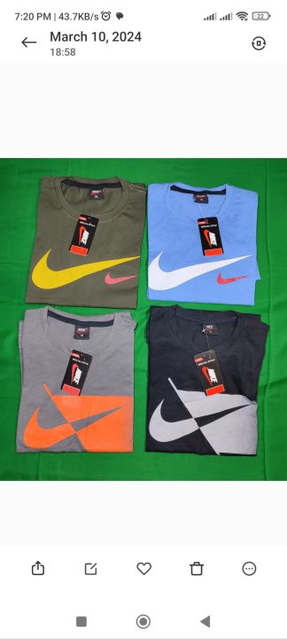 T- Shirs 100% cotton fabric.