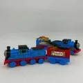 [Ready to Send] cartoon train Thomas train crash back carry 1 dinosaur baby toy with fire. 