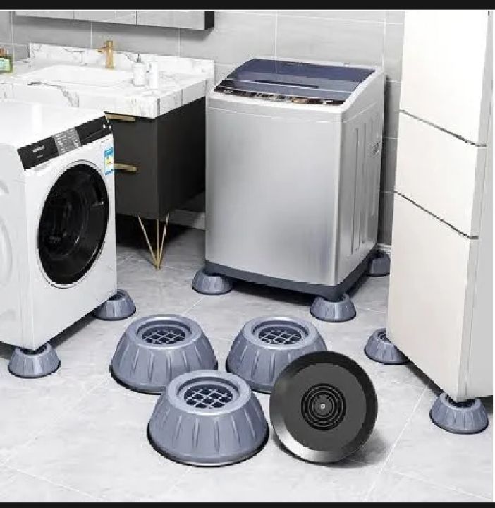Machine Foot Mat Pack of 4 Anti-Vibration Washing Machine Feet Mats | Daraz.pk