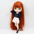 ICY DBS Blyth Doll 1/6 bjd toy 30cm red brown Hair white skin joint body matte face girl ob24 anime doll.