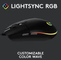 Logitech G102 lightsync gaming mouse 8,000 DPI (6 keys macro gaming mouse 5 speed setting with RGB light). 