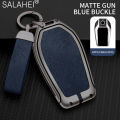 Alloy Leather Car Key Case Cover Keychain For Bmw 5 6 7 Series 530le Gt X3 X4 730li 740 G12 G30 G31 G32 I8 I12 I15 Accessories. 