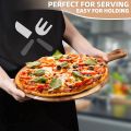 Wood Cutting Board Pizza Peel Round Cutting Boards with Handle for kitchen Wooden Chopping Board Countertop for Meat, Bread, Vegetables Fruits Charcuterie Cheese Serving Paddle Board. 
