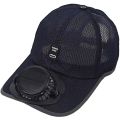 Solar & USB Rechargeable Fan Cap Outdoor Hat for Men & Women 3.7 volt with 1000mah battery. 