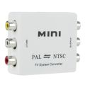 Mini PAL NTSC Bi-direction TV System Converter Switcher PAL to NTSC NTSC to PAL Dual-Way TV Composite Connection Converters. 