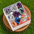 8PCS/Box Titanium Coated Natural Crystal Cluster Electroplated Agate Geode, Energy Balance Reiki Wicca Home Decor. 
