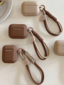 Simple Soft Silicone with Smile Hand Strap Earphone Case For Airpods 4 1 2 Pro 3 Funda Wireless Bluetooth Protective Cover.