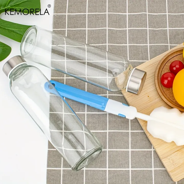 KEMORELA%203/4/6PCS%20Clear%20Glass%20Bottles%20with%20Lids%20530ML,%20Reusable%20Glass%20Water%20Bottles%20with%20Stainless%20Steel%20Cap%20for%20Juice%20Milk%20Tea%20-%20Image%203