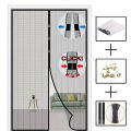 Magnetic Screen Door Curtain Anti Mosquito Insect Fly Bug Polyester Soft Door Curtain Easy Installation Auto-Close Door Mesh. 