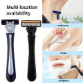 Hair Trimmer Three-layer Blade Manual Shaver Razor Blade Manual 3-layer Shaving Razor Male Scraper Head Shaver. 