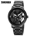 SKMEI 1787 Rotation Wheel Stainless Steel Watch for Men. 