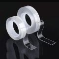Transparent Double Sided Adhesive Tape Strong Nano Double Sided Sticky Tape Waterproof Reusable Wall Stickers Super Strong.