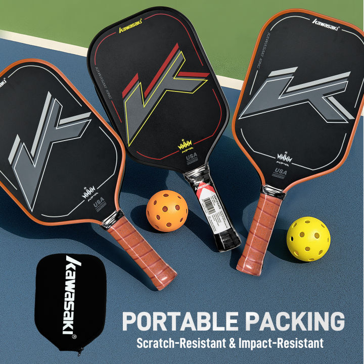 Kawasaki T700 Carbon Fiber pickleball paddle Certified by USA PICKLEBALL King Series pickleball