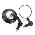 Motorcycle Accessories Bicycle Tram Off-Road Vehicle All-Terrain Universal Handlebar End Rearview Mirrors 95MM Glass Side Mirror.