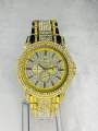 Fashionable Golden Colour Ice Watch For Men& Women. 