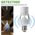 Motion Sensor Infrared LED Bulb Holder: Automatic ON/OFF Light, E27 Lamp Holder, 220V. 
