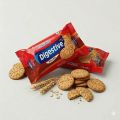 Khajurico Digestive Biscuits 50g | High Fiber Healthy Wheat Biscuits | Light & Crunchy Tea Time Snack for Digestion Support (Pack of 10). 