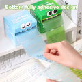 Transparent Colorful 105 Sheets Portable Sticky Notes; Durable and Waterproof Adhesive Notes. 