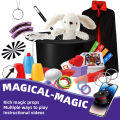 Magic Kit Magician Costume Beginner Magic Tricks Learning Set Educational Toys for Children Christmas Birthday .