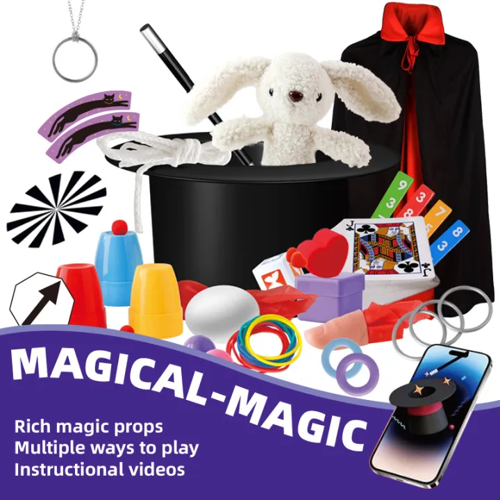 Magic%20Kit%20Magician%20Costume%20Beginner%20Magic%20Tricks%20Learning%20Set%20Educational%20Toys%20for%20Children%20Christmas%20Birthday%20%20-%20Image%202