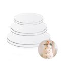 Reusable Acrylic Cake Disc Round Happy Birthday Cake Base Plate Blank Acrylic Topper For Layered Cakes Decorating Tools. 