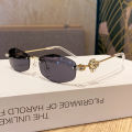 Cycling 1/3pcs Fashion Y2K Small Frame Polygon Metal Sunglasses Women Luxury Brand Rhinestone Sun Glasses Rimless Punk Eyewear.