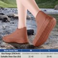 Thickened Waterproof Multiple-Layer Outdoor Rainproof Portable Shoe Cover. 