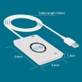 German Imported Original USB NFC RFID Reader Writer Card Reader Chip RFID Reader Fast NFC Reader Writer ACR122U-a9 ISO14443A/B Contactless ID Card Writer, 424Kbps M1 UID. 