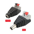 5pcs 12V DC Power Connector Plug Jack Male Female Socket Barrel 2.1mm x 5.5mm Adapter for CCTV Camera LED Strip Supply Terminal. 