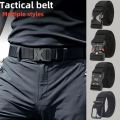 New Multiple Styles of  Waist Belts The Men's Buckle Belt Nylon Braided Lightweight Breathable Daily Commuter Men's Belt. 