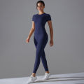 Yoga Set Women Workout Set Sportswear Gym Clothing Fitness Shorts Sleeve Crop Top High Waist Leggings Sports Suits. 