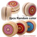 2pcs Wooden Circular Yo-Yo Balls - Multi-Piece Set for Physical Exercise, Party Games & Hobby Collections Christmas s ZSY.
