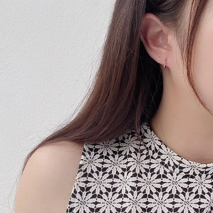 %5BGenuine%20silver%20certified%5D%20suwann.na.shop%20%5Bprice%20per%20pair%5D%20real%20silver%20earring%20hoop%20earrings%20Silver%20-%20Image%203