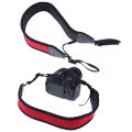 Skidproof neoprene red neck strap for dslr camera binocular   fuji. 