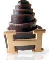 Pure original Leather Belt with Brand Buckle. 