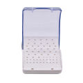 1PC Dentistry Burs Holder Plastic 60 Holes Box Dental Drill Boxes Autoclave Dentist Tools. 