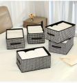 Foldable washable wadrobe Storage Box Folding Basket With Frame Clothing Organizer Drawer Cabinet Bin Containers For Wardrobe Bedroom Closet Home. 