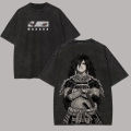 2026 Uchiha Itachi T-Shirt, Naruto Shippuden, Retro Wash, Back Print, Sharingan Pattern, 100% Cotton, Comfortable and Loose Fit. 