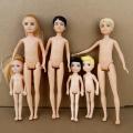 13cm Mini Kelly 5-inch Little Boys Girls Teenager Sisters Brothers Dark Ordinary Skin Naked Body Bjd 1/12 Toys For Kids. 