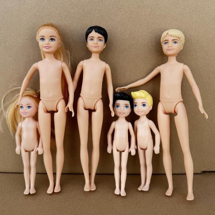 13cm Mini Kelly 5-inch Little Boys Girls Teenager Sisters Brothers Dark Ordinary Skin Naked Body Bjd 1/12 Toys For Kids