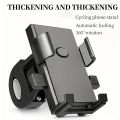Universal Motorcycle & Bicycle Phone Mount 360° Rotatable Secure Anti-Shake Handlebar Holder with Automatic Locking Mechanism. 
