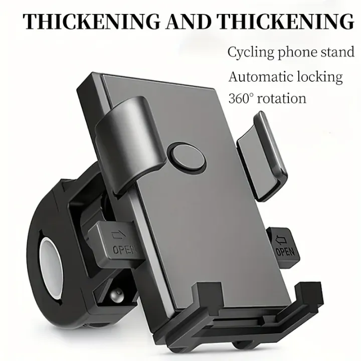 Universal%20Motorcycle%20&%20Bicycle%20Phone%20Mount%20360%C2%B0%20Rotatable%20Secure%20Anti-Shake%20Handlebar%20Holder%20with%20Automatic%20Locking%20Mechanism%20-%20Image%202